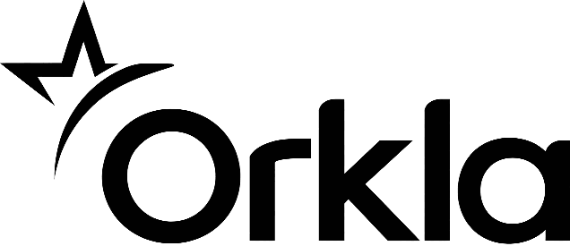 Orkla-logo i sort – kunde hos HIPPO Productions